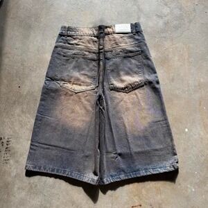 Baggy Nova Jorts Denim Jean Long Faded Shorts Southpole Styl VTG Y2K - 42
